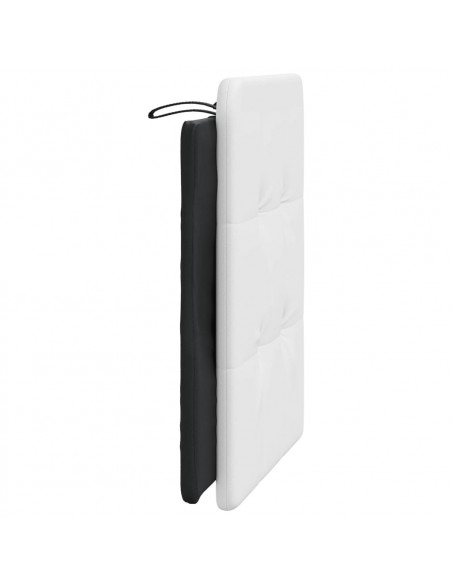 Cuscino Testiera Nero e Bianco 90 cm in Similpelle