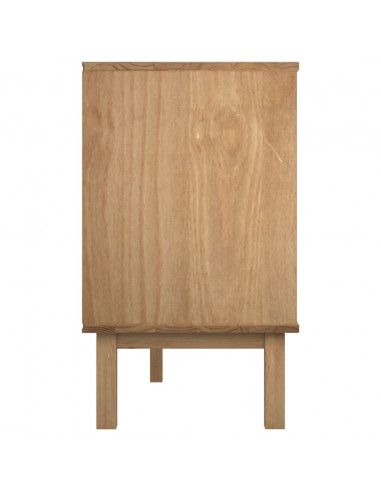 Cassettiera OTTA Marrone e Grigio 111x43x73,5 cm Legno di Pino