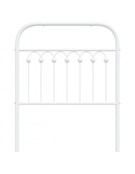 Testiera in Metallo Bianco 80 cm