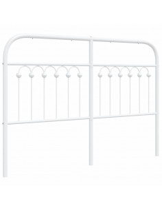 Testiera in Metallo Bianco 135 cm 2