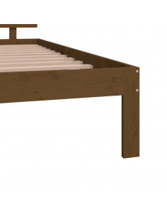 Giroletto Miele in Legno Massello 120x190 cm Small Double