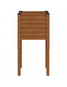 Fioriera da Giardino 45x45x88 cm in Acciaio Corten