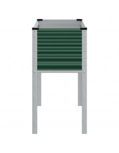 Fioriera da Giardino Verde 100x41x90 cm in Acciaio