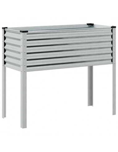 Fioriera da Giardino 100x41x90 cm in Acciaio Zincato