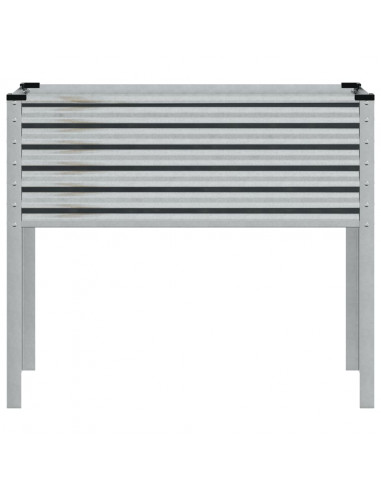 Fioriera da Giardino 100x41x90 cm in Acciaio Zincato