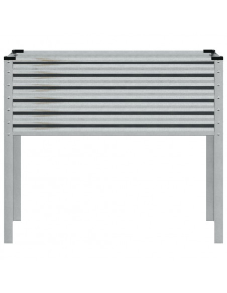 Fioriera da Giardino 100x41x90 cm in Acciaio Zincato
