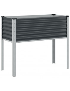 Fioriera da Giardino Antracite 100x41x90 cm in Acciaio 2