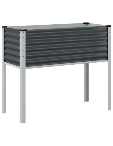 Fioriera da Giardino Antracite 100x41x90 cm in Acciaio