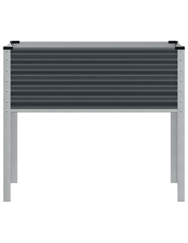 Fioriera da Giardino Antracite 100x41x90 cm in Acciaio