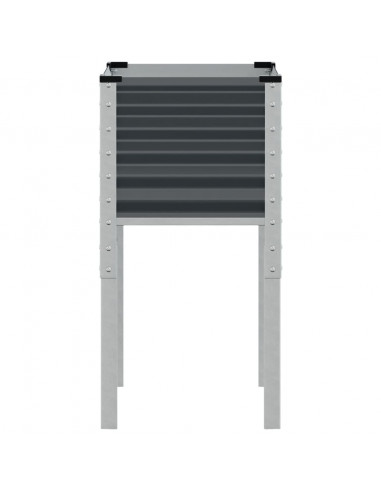 Fioriera da Giardino Antracite 45x45x88 cm in Acciaio