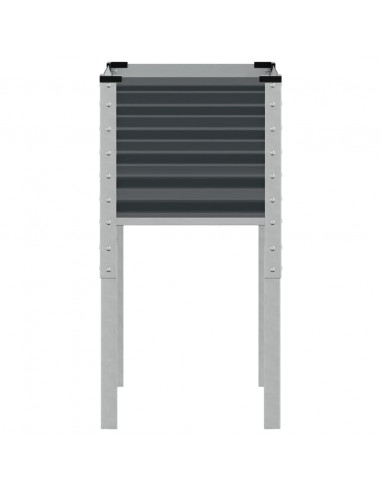 Fioriera da Giardino Antracite 45x45x88 cm in Acciaio