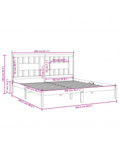 Giroletto Miele in Legno Massello di Pino 200x200 cm