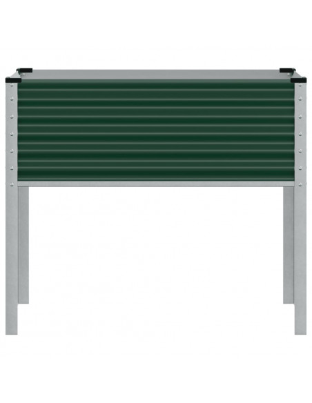 Fioriera da Giardino Verde 100x41x90 cm in Acciaio