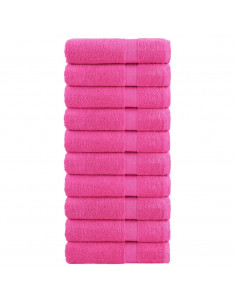 Asciugamani da Bagno 10 pz Verdi 100x150cm 600 g/m² 100% Cotone 2