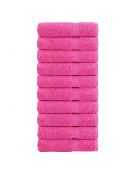 Asciugamani da Bagno 10 pz Verdi 100x150cm 600 g/m² 100% Cotone