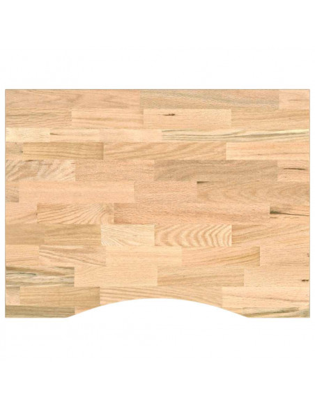 Banco da Lavoro 80x60x(71,5-98) cm Legno Massello Rovere
