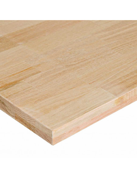 Banco da Lavoro 80x60x(71,5-98) cm Legno Massello Rovere