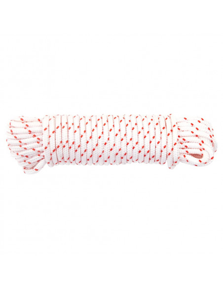 Fune di Avviamento a Strappo Bianco e Rosso Ø4 mm 10 m in Nylon