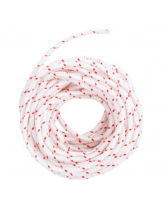 Fune di Avviamento a Strappo Bianco e Rosso Ø5 mm 10 m in Nylon