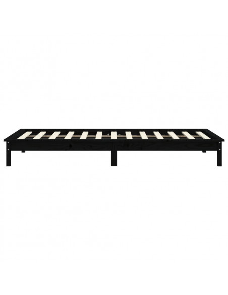Giroletto Nero 100x200 cm in Legno Massello di Pino