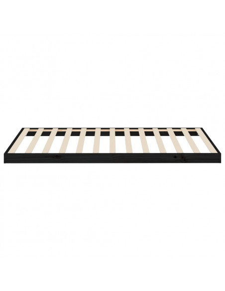 Giroletto Nero 100x200 cm in Legno Massello di Pino