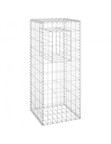 Cesti a Gabbione a Torre 2 pz 40x40x100 cm in Ferro