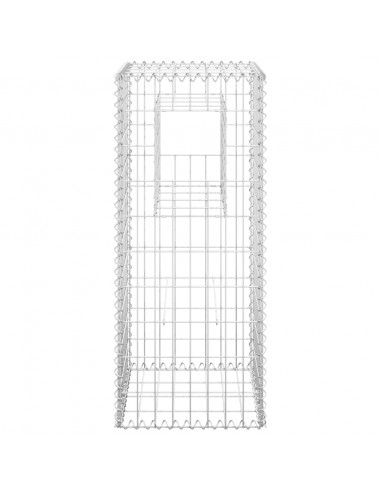 Cesti a Gabbione a Torre 2 pz 40x40x100 cm in Ferro