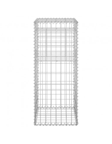 Cesti a Gabbione a Torre 2 pz 40x40x100 cm in Ferro
