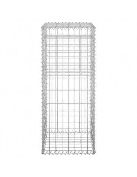 Cesti a Gabbione a Torre 2 pz 40x40x100 cm in Ferro