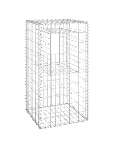 Cesti a Gabbione a Torre 2 pz 50x50x100 cm in Ferro