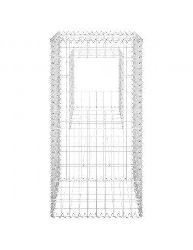 Cesti a Gabbione a Torre 2 pz 50x50x100 cm in Ferro