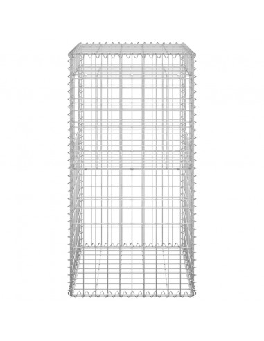 Cesti a Gabbione a Torre 2 pz 50x50x100 cm in Ferro
