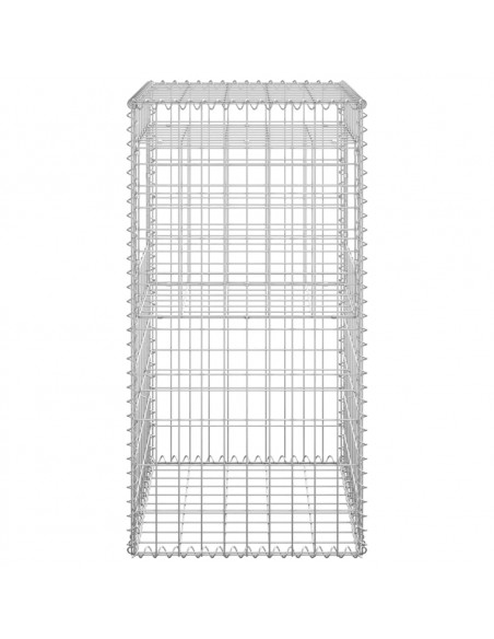 Cesti a Gabbione a Torre 2 pz 50x50x100 cm in Ferro