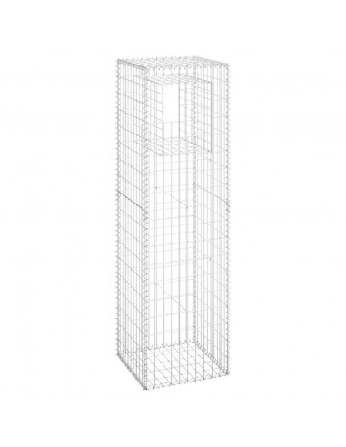 Cesti a Gabbione a Torre 2 pz 50x50x180 cm in Ferro