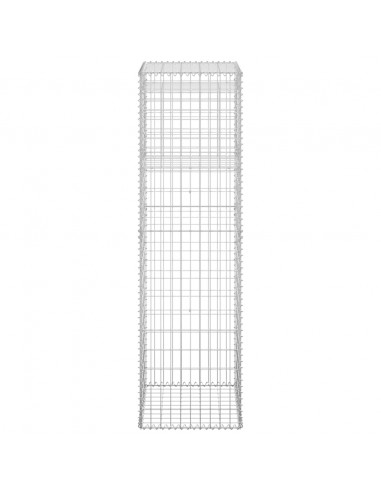 Cesti a Gabbione a Torre 2 pz 50x50x180 cm in Ferro