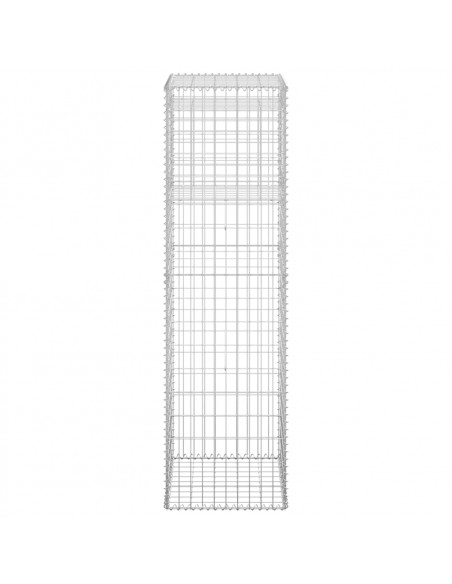 Cesti a Gabbione a Torre 2 pz 50x50x180 cm in Ferro