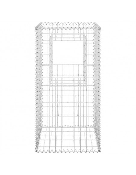 Cesto a Gabbione a Torre 50x50x100 cm in Ferro