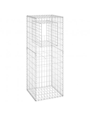 Cesti a Gabbione a Torre 2 pz 50x50x140 cm in Ferro