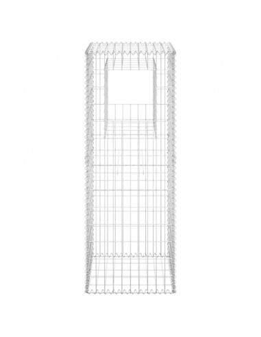 Cesti a Gabbione a Torre 2 pz 50x50x140 cm in Ferro