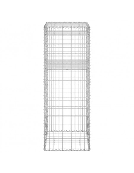 Cesti a Gabbione a Torre 2 pz 50x50x140 cm in Ferro