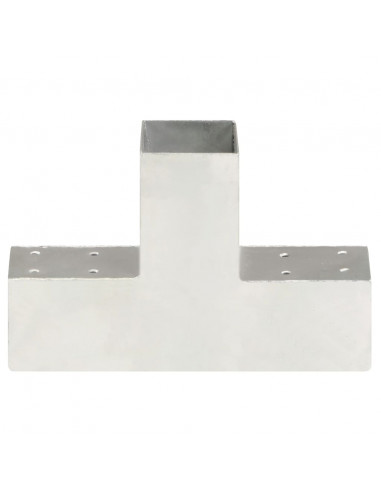 Connettore per Pali a Forma di T in Metallo Zincato 71x71 mm