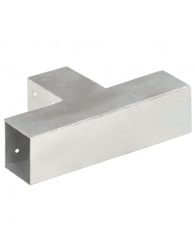 Connettore per Pali a Forma di T in Metallo Zincato 71x71 mm