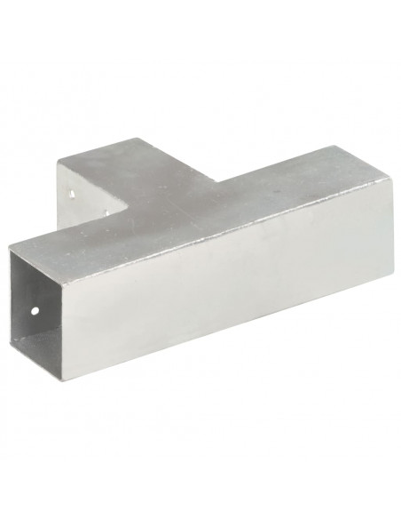 Connettore per Pali a Forma di T in Metallo Zincato 71x71 mm