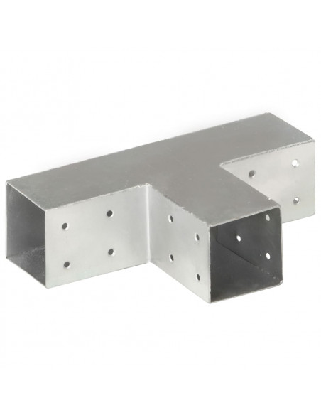 Connettore per Pali a Forma di T in Metallo Zincato 71x71 mm