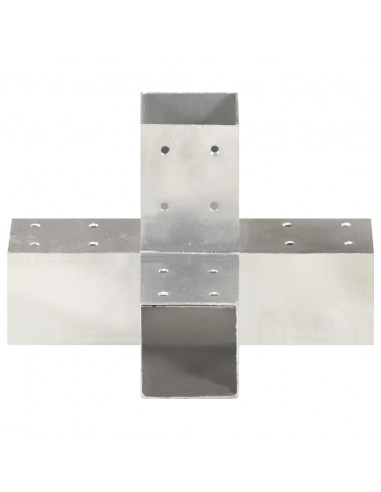 Connettore per Pali a Forma di X in Metallo Zincato 71x71 mm