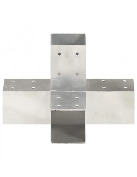 Connettore per Pali a Forma di X in Metallo Zincato 71x71 mm