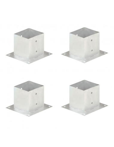 Ancoraggi Pali 4 pz in Metallo Zincato 141 mm