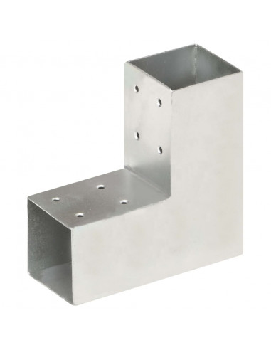Connettore per Pali a Forma di L in Metallo Zincato 71x71 mm
