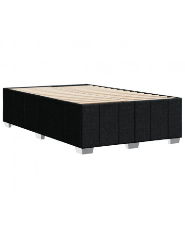 Giroletto senza Materasso Nero 120x190 cm in Tessuto