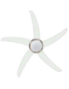 Ventilatore da Soffitto Decorato con Luce 128 cm Bianco
